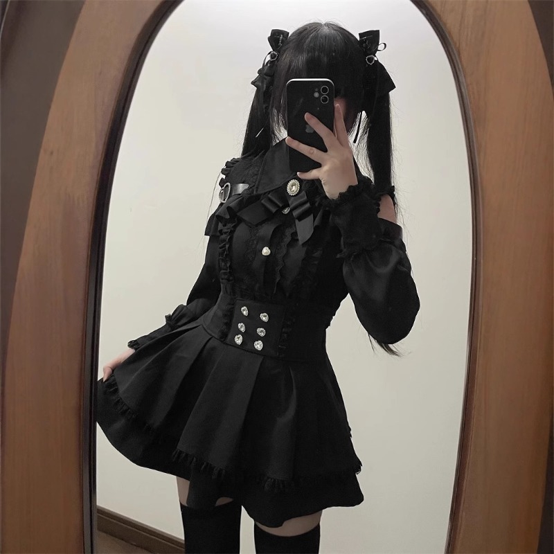 Women'S Y2K Fashion Aesthetic - Женский комплект одежды в японском стиле