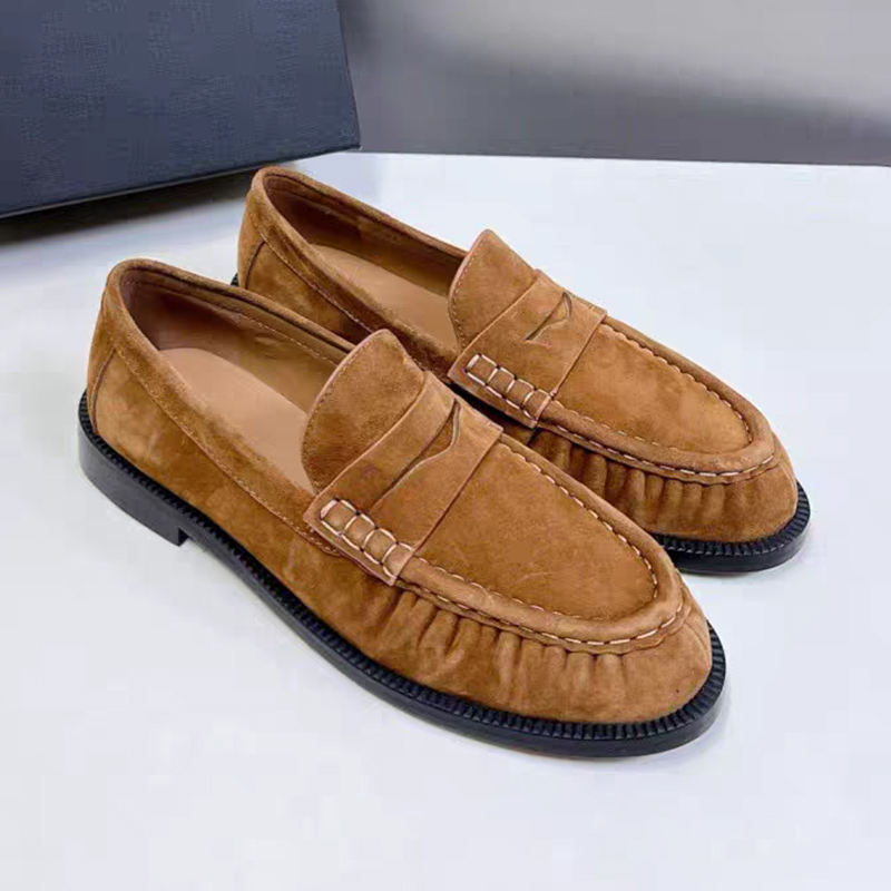 Women'S Fashion Loafers - Новые женские лоферы с круглым носком,