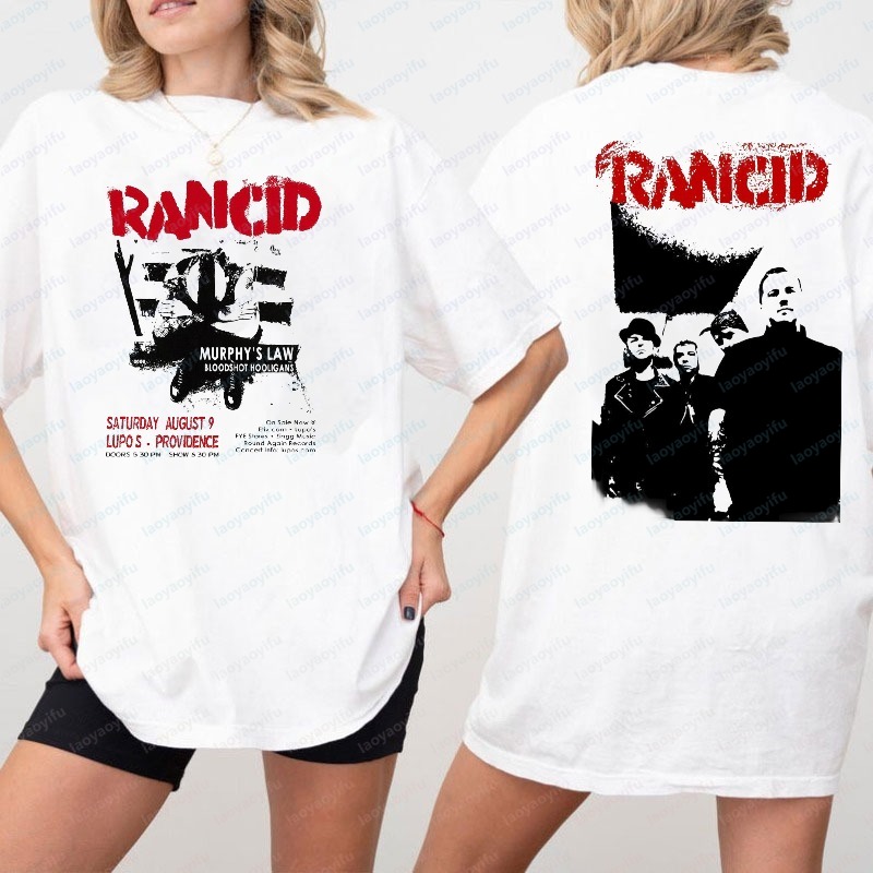 Women'S Fashion Edgy - Футболка унисекс Rancid с двусторонним принтом