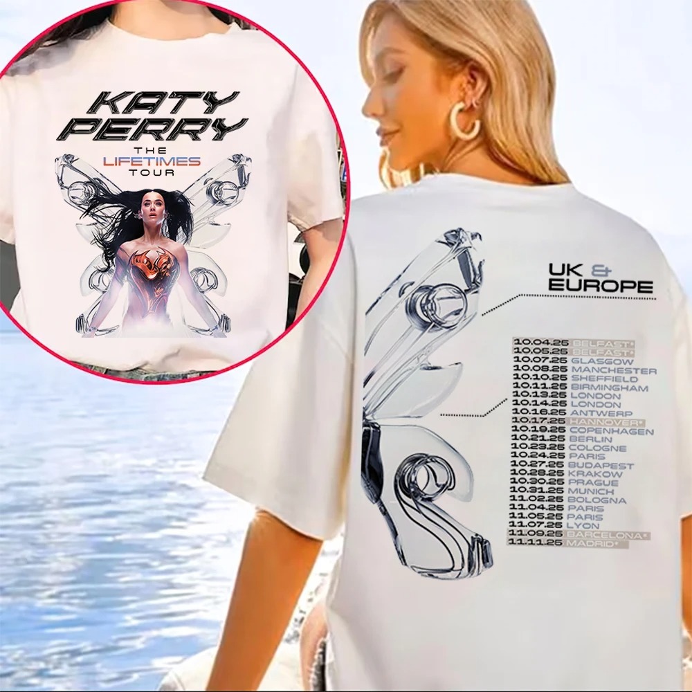 Women'S Fashion Uk 2025 - Футболка Katy Perry The Lifetime UK&EUROPE