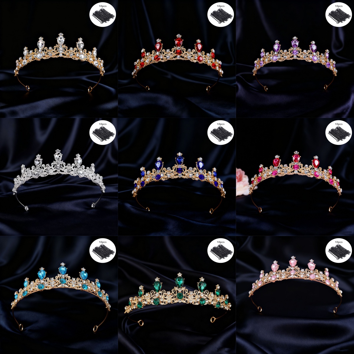 Свадебная тиара в винтажном ст – обзор и цена Women Queen Fashion