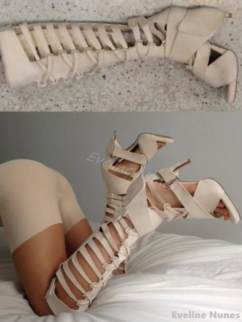 Женские полые фланелевые санда – обзор и цена Women'S Fashion Knee High Boots