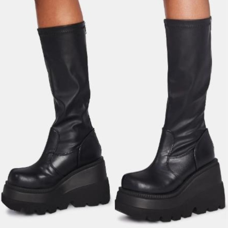 Женские ботинки на платформе в – обзор и цена Women'S Fashion Knee High Boots